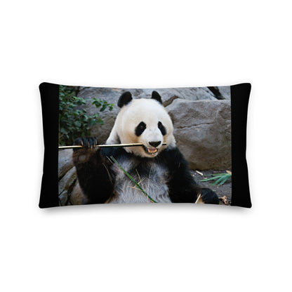 Premium Stuffed Pillow - Bamboo Panda