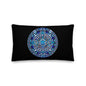 Premium Stuffed Pillow - Mayan Calendar in Blue