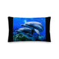Premium Stuffed Pillow - Dolphin Formation