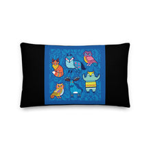 Load image into Gallery viewer, Premium Stuffed Pillow - Hygge Blue Moose, Foxes, Owls &amp; a Bear
