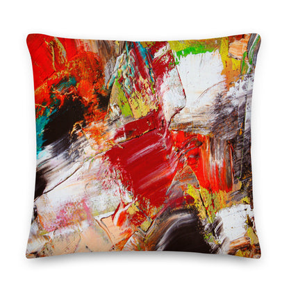 Premium Stuffed Pillow - Abstract Oil