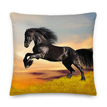 Load image into Gallery viewer, Premium Stuffed Pillow - Friesian Lift Off
