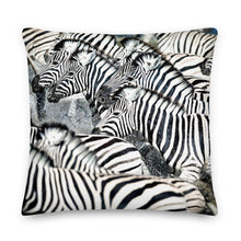 Load image into Gallery viewer, Premium Stuffed Pillow - Zebra Splash
