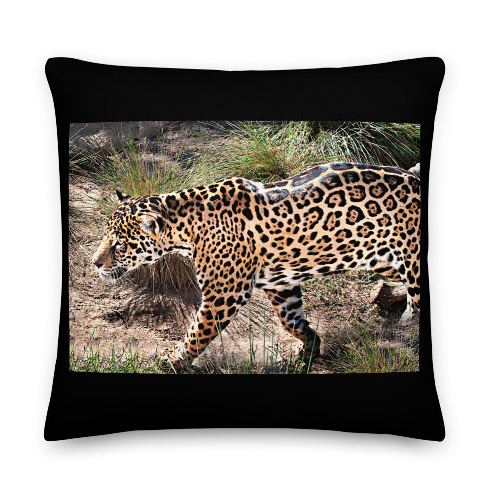 Premium Stuffed Pillow - Young Leopard