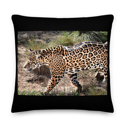 Premium Stuffed Pillow - Young Leopard