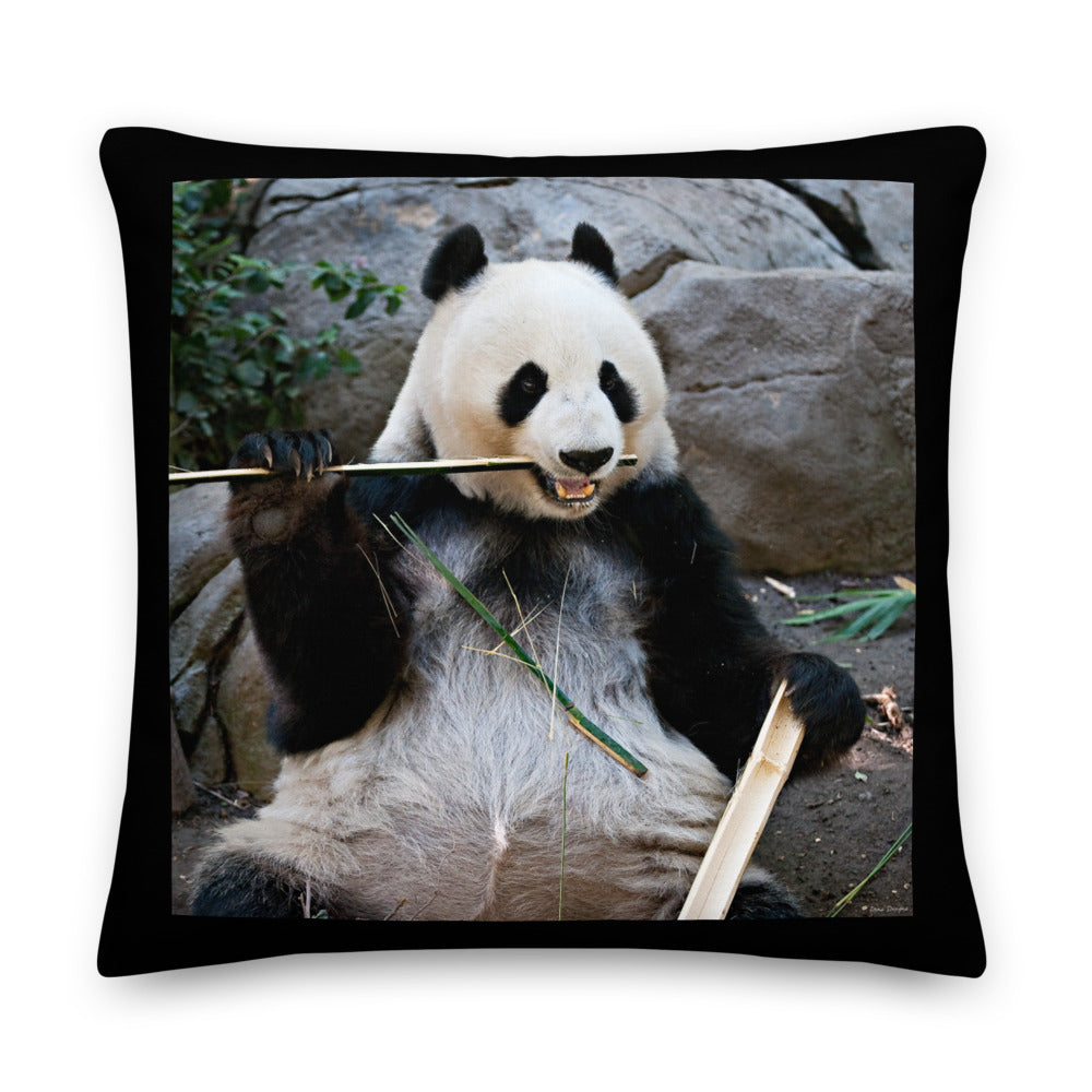 Premium Stuffed Pillow - Bamboo Panda