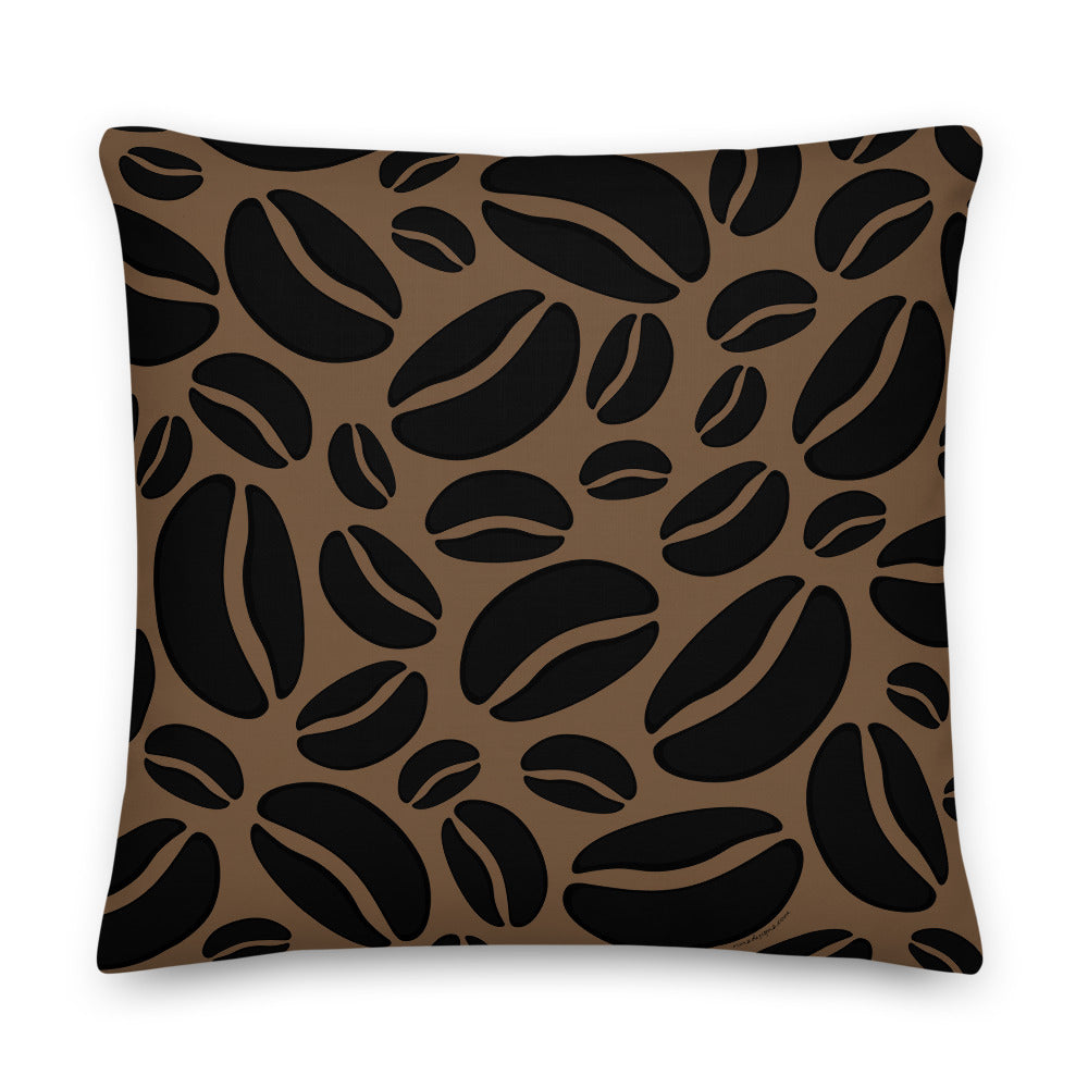 Premium Stuffed Pillow - Coffee Beans