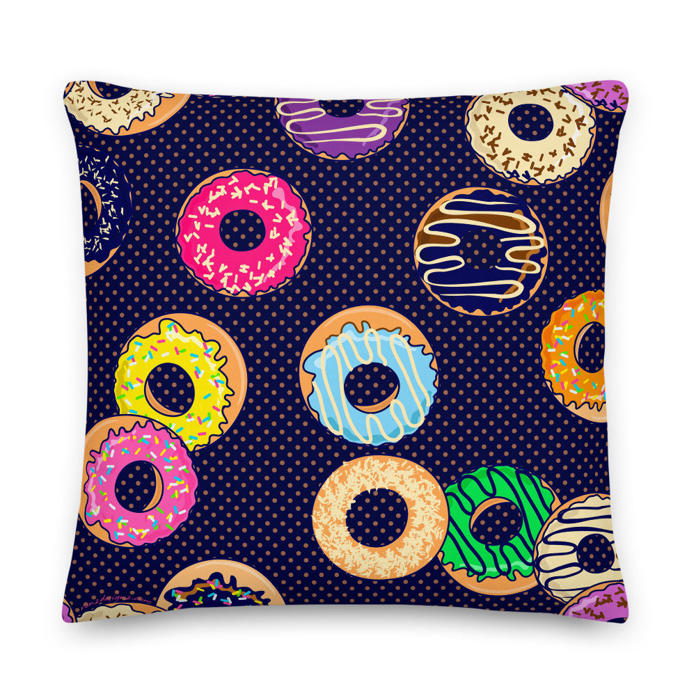 Premium Stuffed Pillow - Raining Donuts: SIM