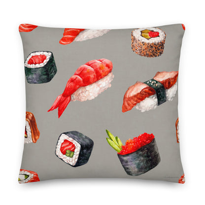 Premium Stuffed Pillow - Sushi Pieces