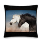Premium Stuffed Pillow - Wild Horses