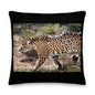 Premium Stuffed Pillow - Young Leopard