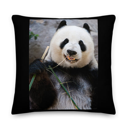 Premium Stuffed Pillow - Happy Panda
