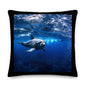 Premium Stuffed Pillow - Dolphin Diving