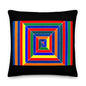 Premium Stuffed Pillow - Abstract Offset Color