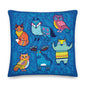 Premium Stuffed Pillow - Hygge Blue Moose, Foxes, Owls & a Bear