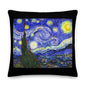 Premium Stuffed Pillow - van Gogh: The Starry Night