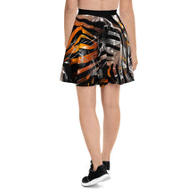 Load image into Gallery viewer, Yeah! Skater Skirt - Rock &amp; Roll Orange Zebra Sparkle
