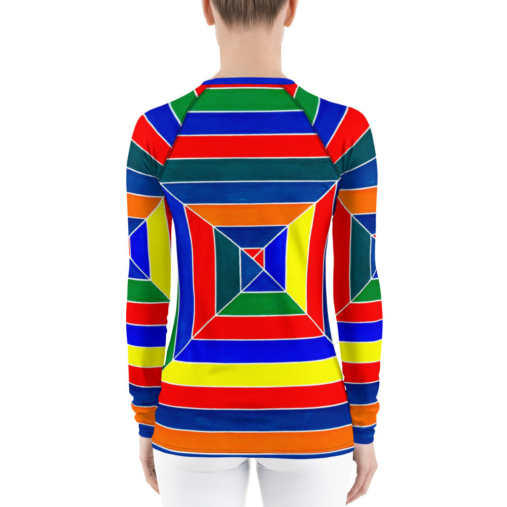 Premium Rash Guard - Abstract Stripes