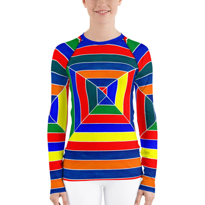 Premium Rash Guard - Abstract Stripes