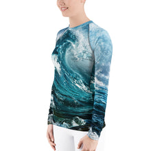 Load image into Gallery viewer, Waves of Serenity - Women&#39;s Long Sleeve Shirt - Old
