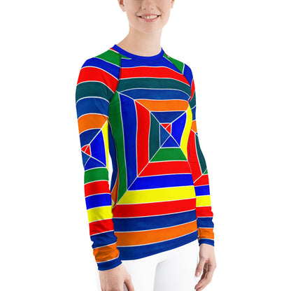 Premium Rash Guard - Abstract Stripes