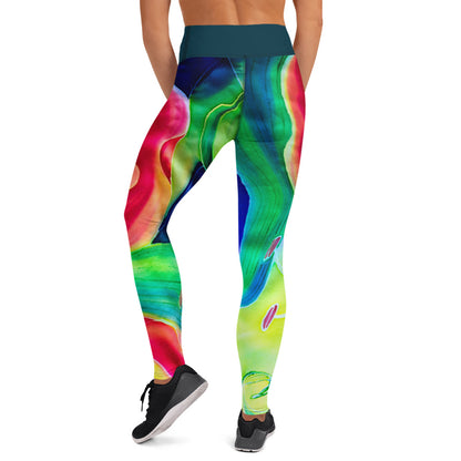 Red Flower #2 - Woman's Leggings