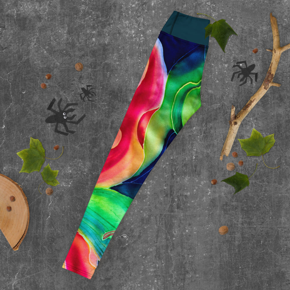 Red Flower #2 - Woman's Leggings