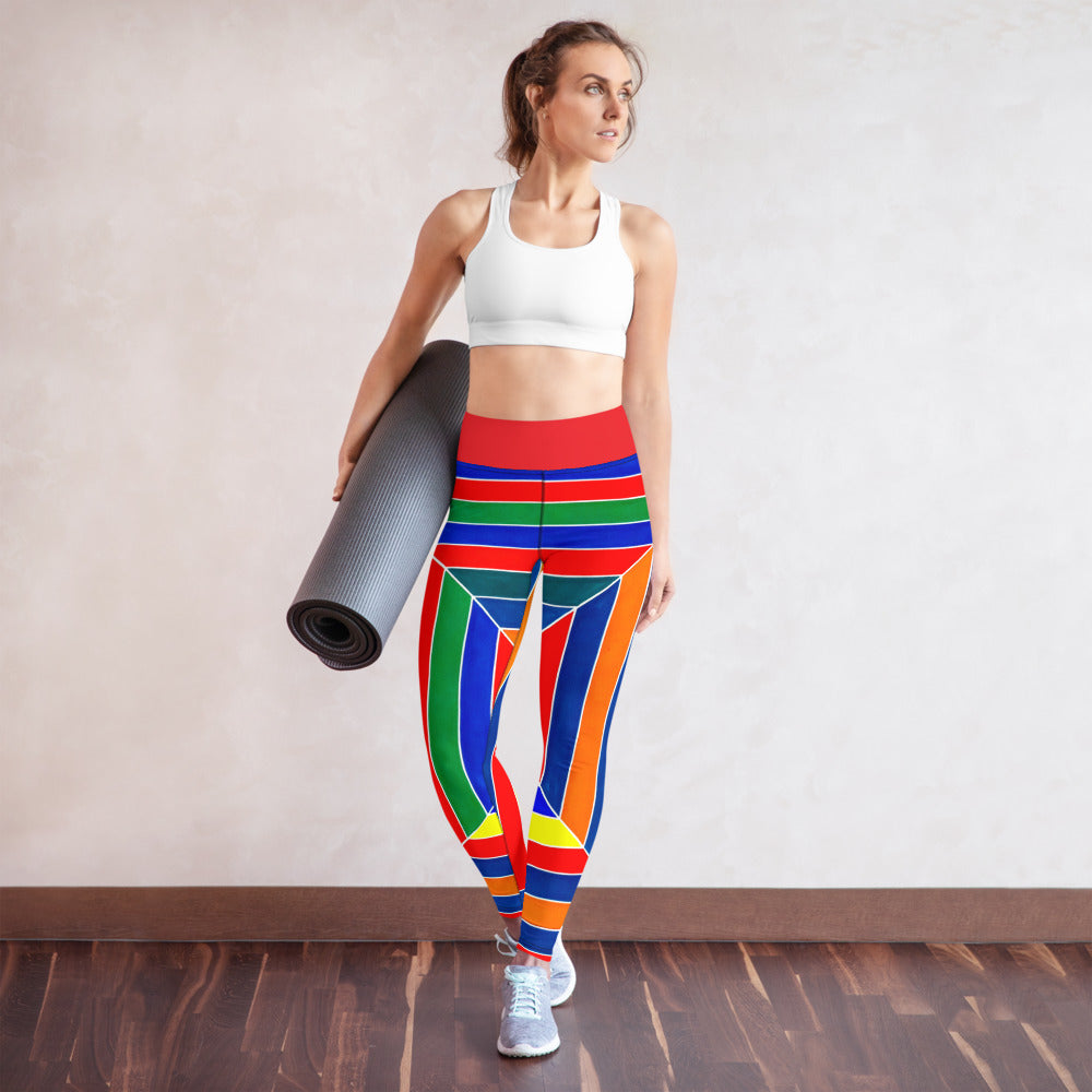 Abstract Stripes - Woman's Leggings