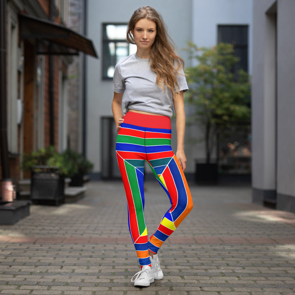Abstract Stripes - Woman's Leggings