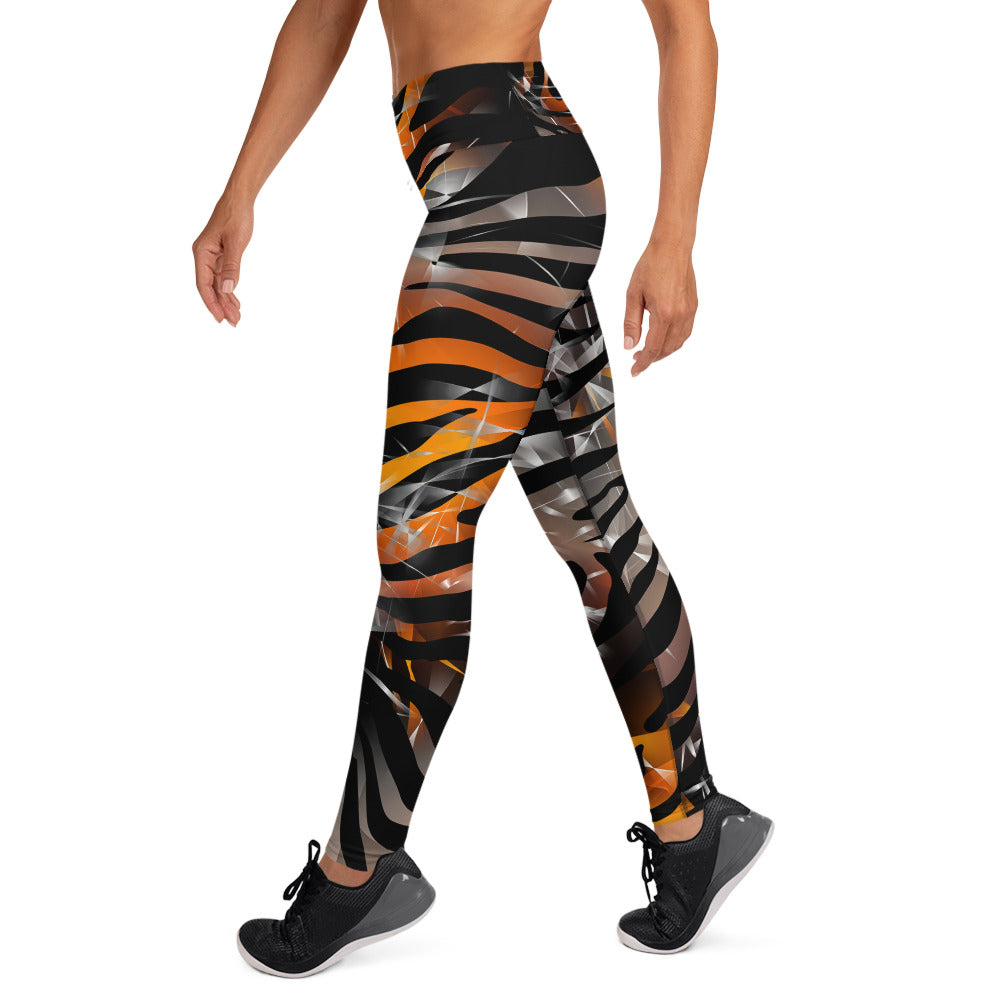 Orange Zebra - Woman's Leggings