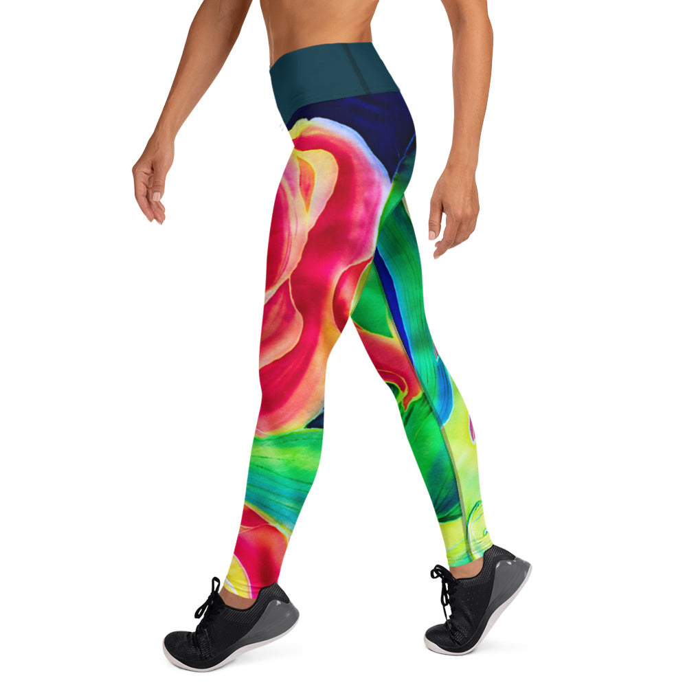 Red Flower #2 - Woman's Leggings