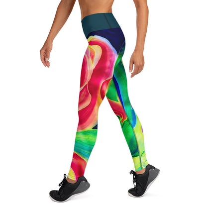 Red Flower #2 - Woman's Leggings