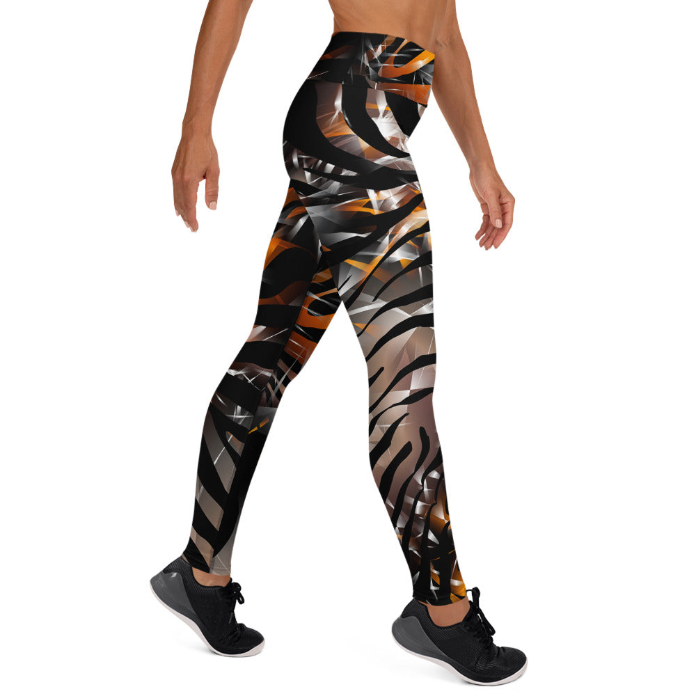 Orange Zebra - Woman's Leggings