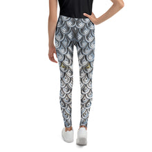 Load image into Gallery viewer, Youth Leggings - Metallic Scales
