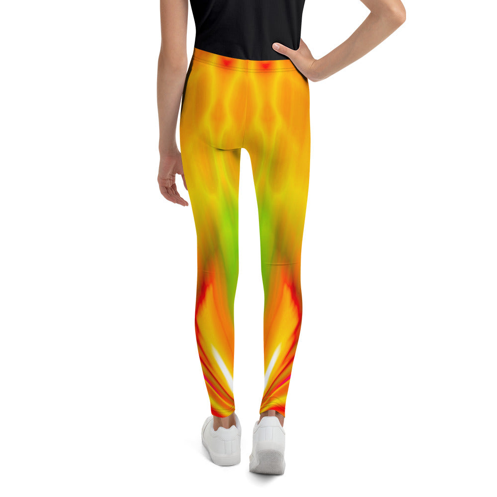 Orange Flame - Youthful Explorer Nomadz - Youth Leggings