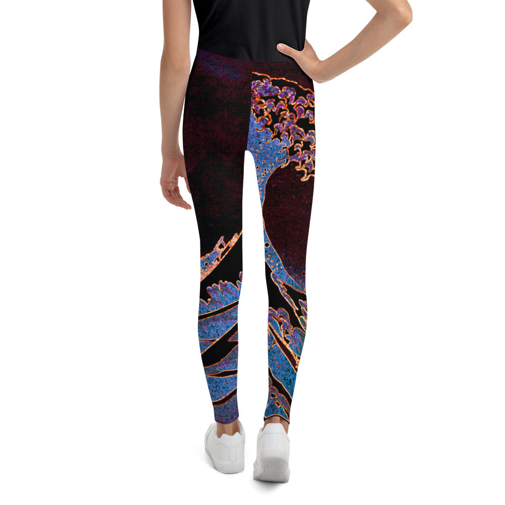 Youth Leggings - Hokusai: The Great Wave of Kanagawa