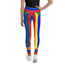 Load image into Gallery viewer, Youth Leggings - Abstract Stripes
