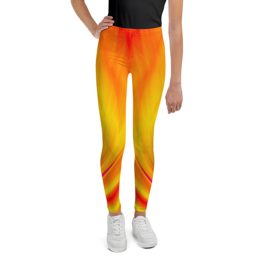 Orange Flame - Youthful Explorer Nomadz - Youth Leggings