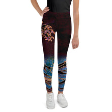 Load image into Gallery viewer, Youth Leggings - Hokusai: The Great Wave of Kanagawa
