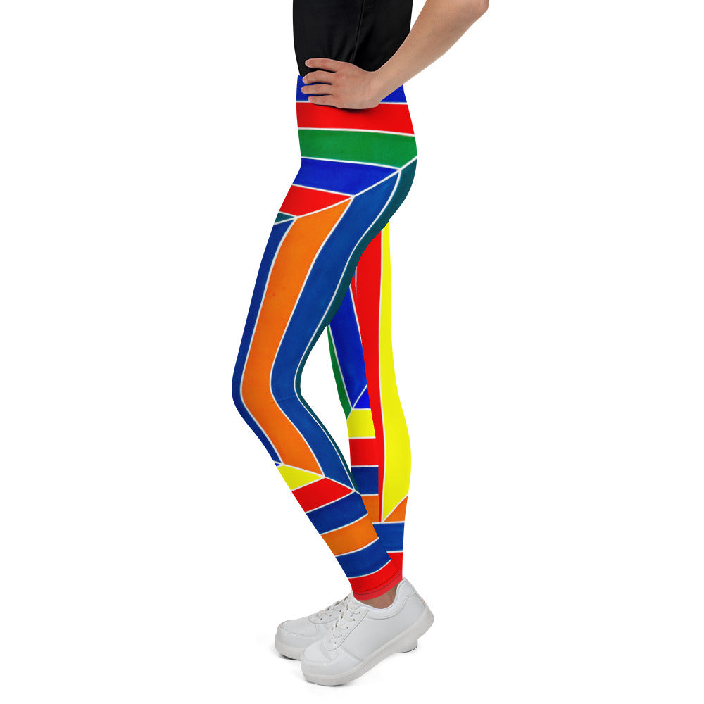 Abstract Stripes - Youth Leggings