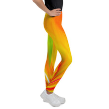 Load image into Gallery viewer, Youth Leggings - Orange Flame
