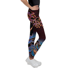 Load image into Gallery viewer, Youth Leggings - Hokusai: The Great Wave of Kanagawa
