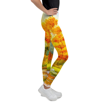Youth Leggings - Autumn Leaves