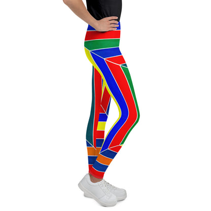 Abstract Stripes - Youth Leggings