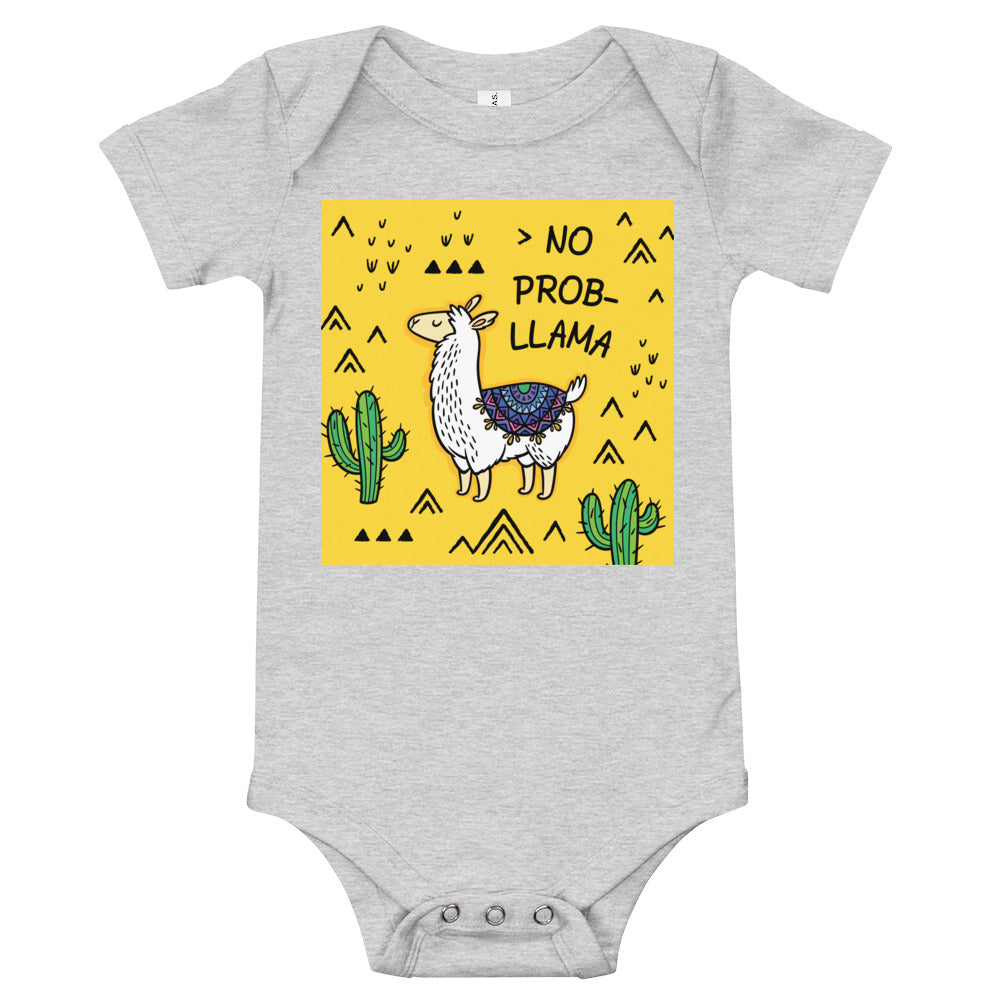 Light Soft Baby Bodysuit - NO PROB-LLAMA