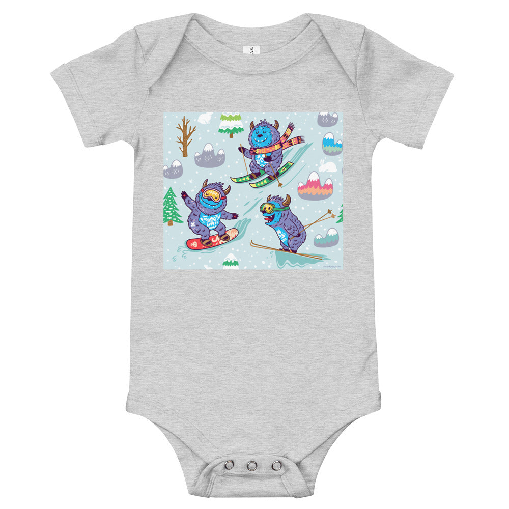 Soft Premium Baby Bodysuit - Yeti Winter Madness
