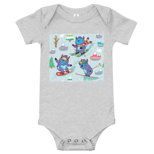 Soft Premium Baby Bodysuit - Yeti Winter Madness