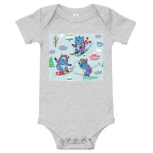 Load image into Gallery viewer, Soft Premium Baby Bodysuit - Yeti Winter Madness
