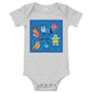 Premium Soft Baby Bodysuit - Blue Moose & Friends