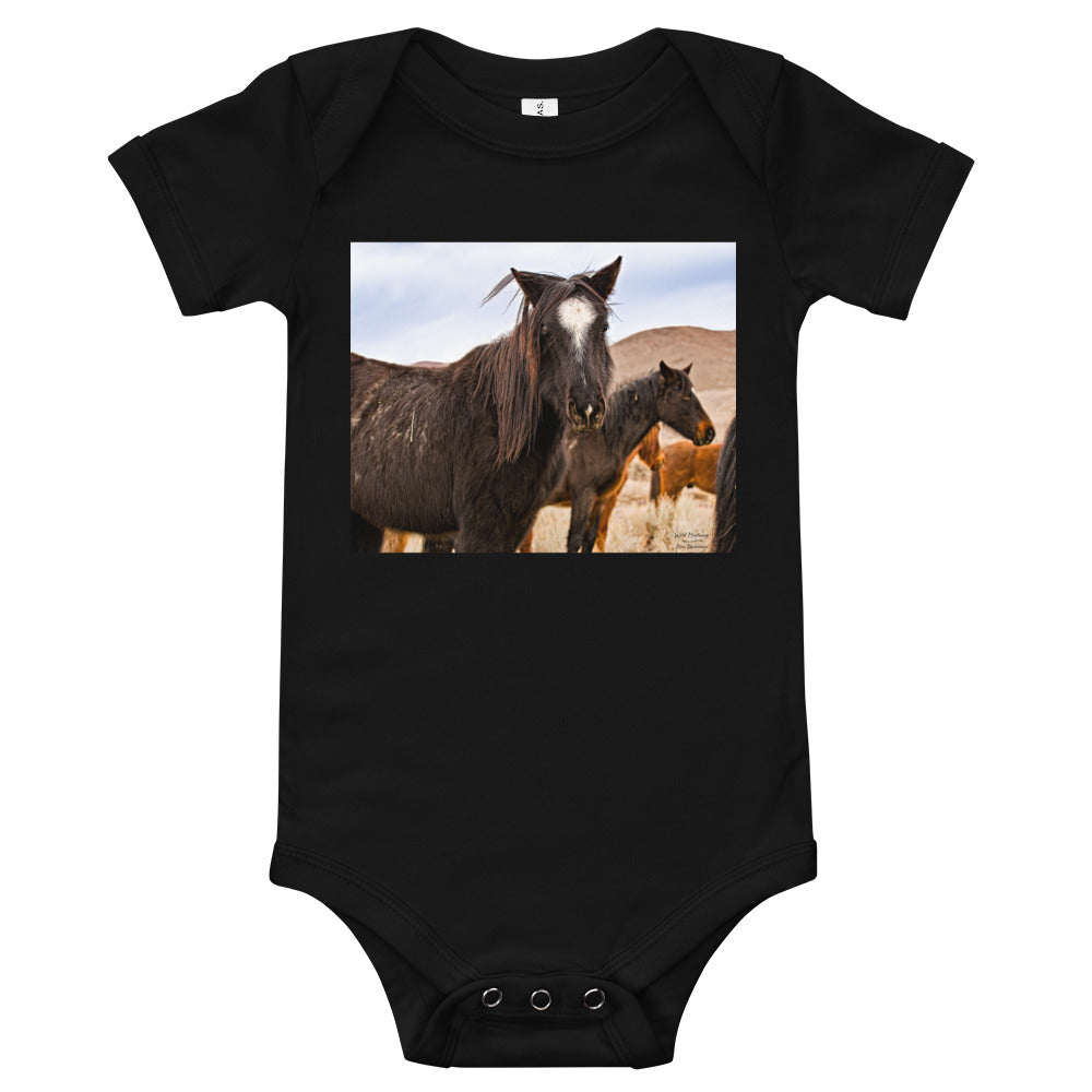 Light Soft Baby Bodysuit - Wild Mustangs